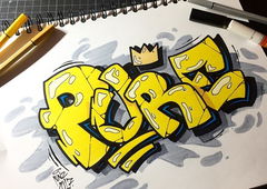 Graffiti Sketch - Photo by lunzart - lunz, Düsseldorf, Lunz.ddorf (2017)