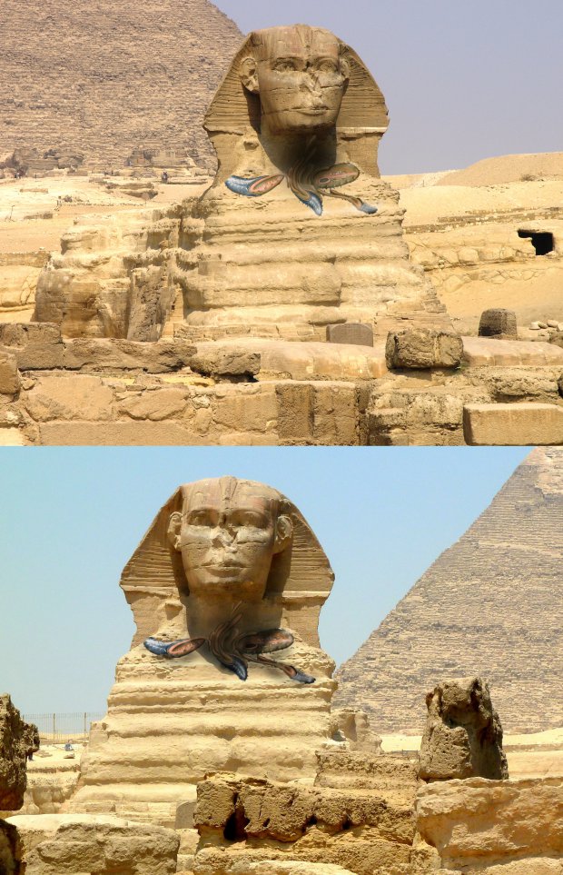 Graffiti Artwork in Egypt - Photo by m - sphinx, ägypten, pharao