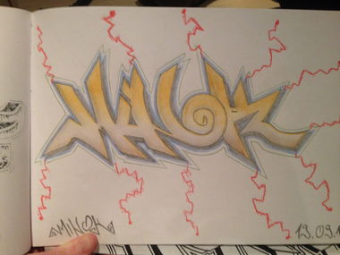 Graffiti Sketch - Photo by mINok68