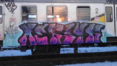 Graffiti Train - Photo by macho - Meksyk