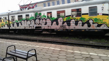 Graffiti Train - Photo by macho - Meksyk