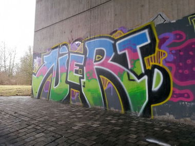 Graffiti Bombing in Nieder-Olm - Photo by madmax - nert, sm (2015)