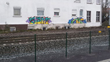 Graffiti Wall in Mainz - Photo by madmax - save, mie (2014)