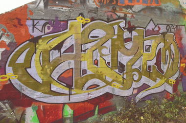 Graffiti Wall - Photo by malerone - AZME, LOVAZ, TRK (2014)