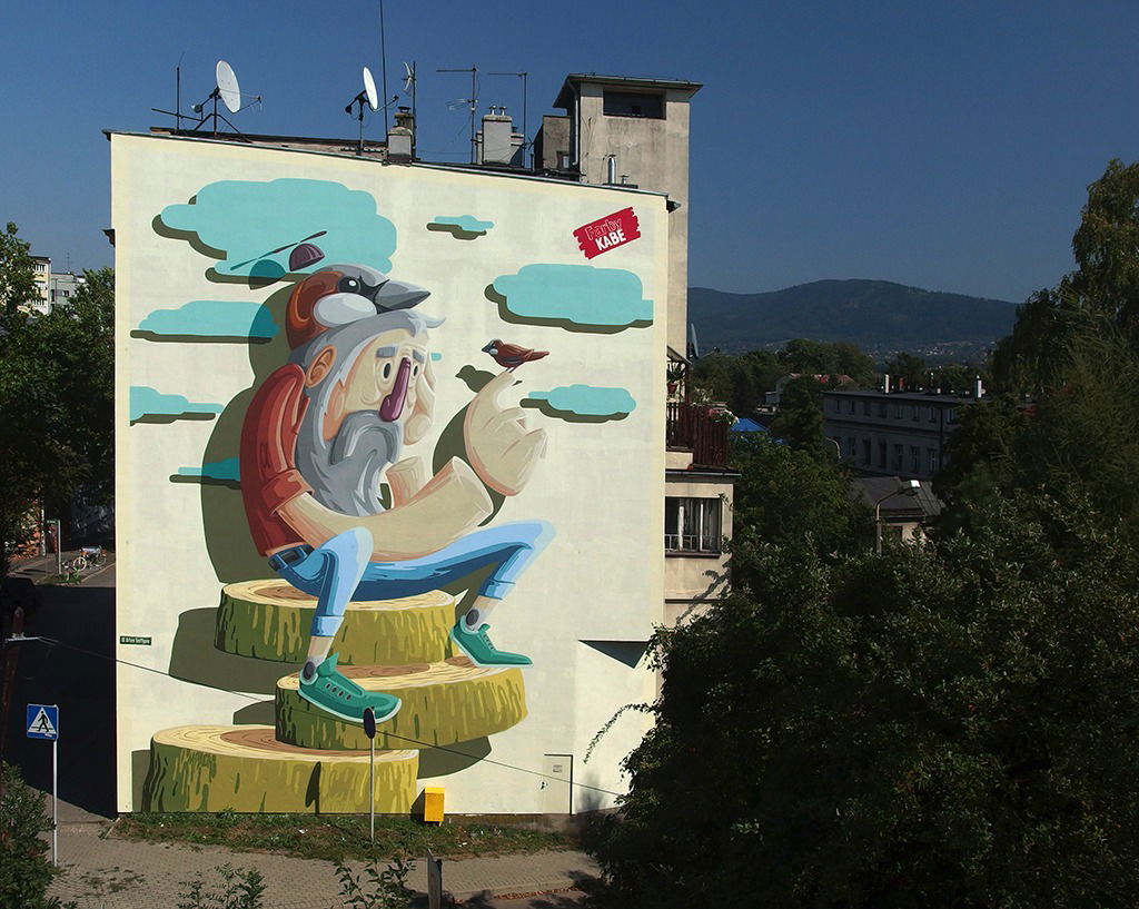 Graffiti Street Art in Bielsko-biała - Photo by malik - obbrazmiasta, malik, graffunk (2015)