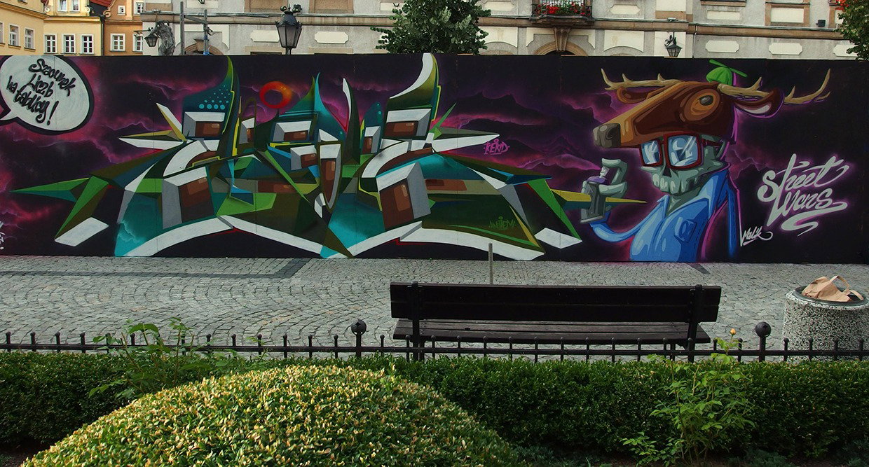 Graffiti Wall in Jelenia góra - Photo by malik - streetwars, malicki, graffunk (2015)