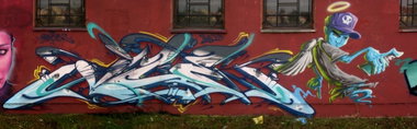 Graffiti Wall in ?ywiec - Photo by malik (2013)
