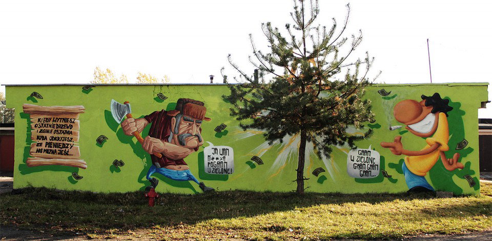 Graffiti Wall in Siemianowice Slaskie - Photo by malik (2012)