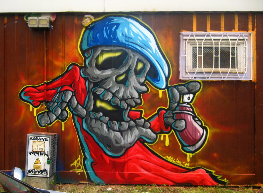 Graffiti Wall in Bielsko-Biala - Photo by malik (2011)