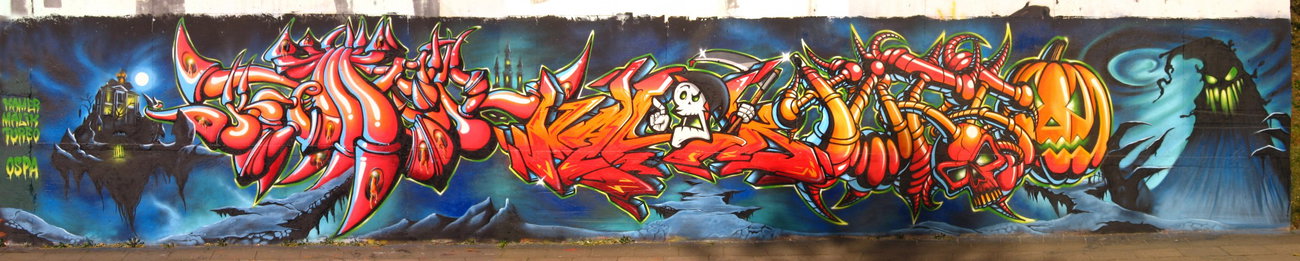 Graffiti Wall in Bielsko-Biala - Photo by malik - malik, turbo, kamer (2010)