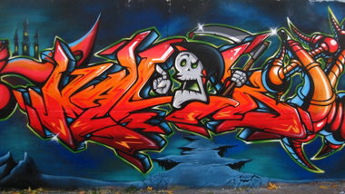 Graffiti Wall in Bielsko-Biala - Photo by malik - malik, ospa, madkids (2010)