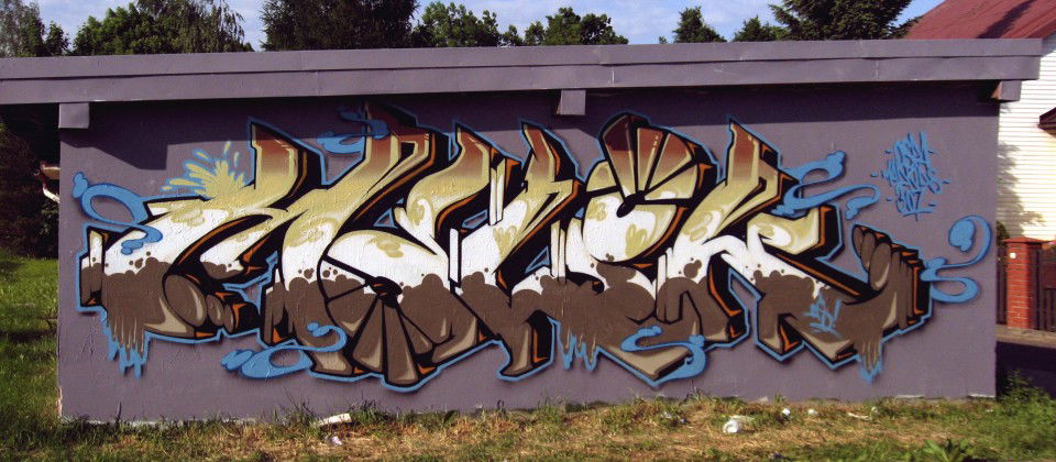 Graffiti Wall in Bielsko-Biala - Photo by malik - ospa, madkids, 307 (2012)