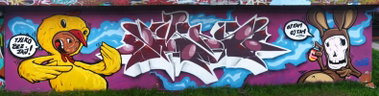 Graffiti Wall in Bielsko-Biala - Photo by malik - graffunk, ospa, madkids (2010)