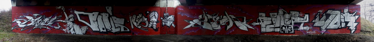 Graffiti Wall - Photo by malik - ospa, madkids, 307 (2014)