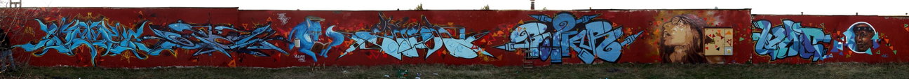 Graffiti Wall - Photo by malik - graffunk, ospa, madkids (2014)