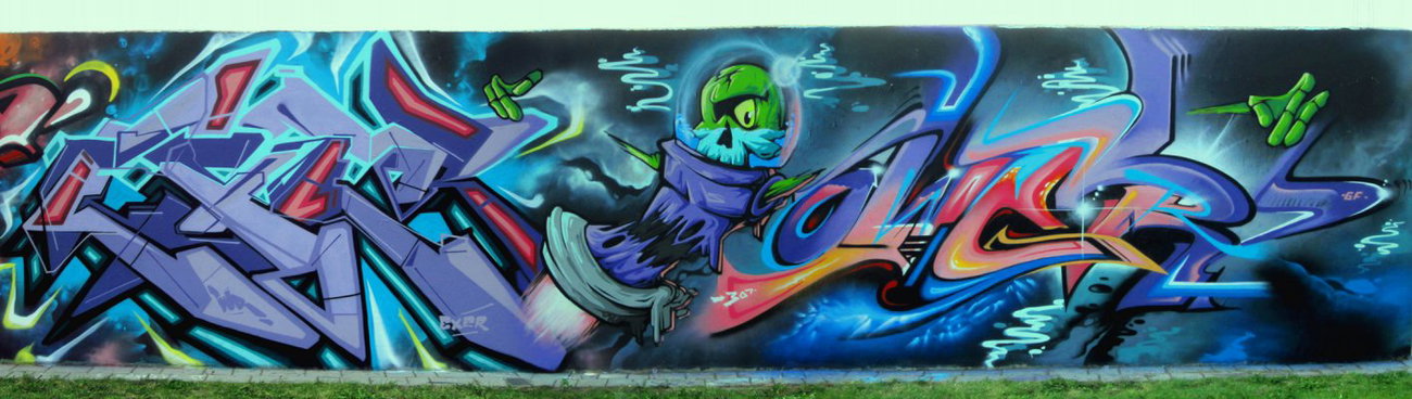Graffiti Wall - Photo by malik - graffunk, madkids, ospa (2012)