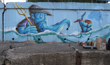 Graffiti Wall - Photo by malik - graffunk, ospa, madkids (2013)