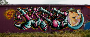 Graffiti Wall - Photo by malik - ospa, malik, silesia (2014)