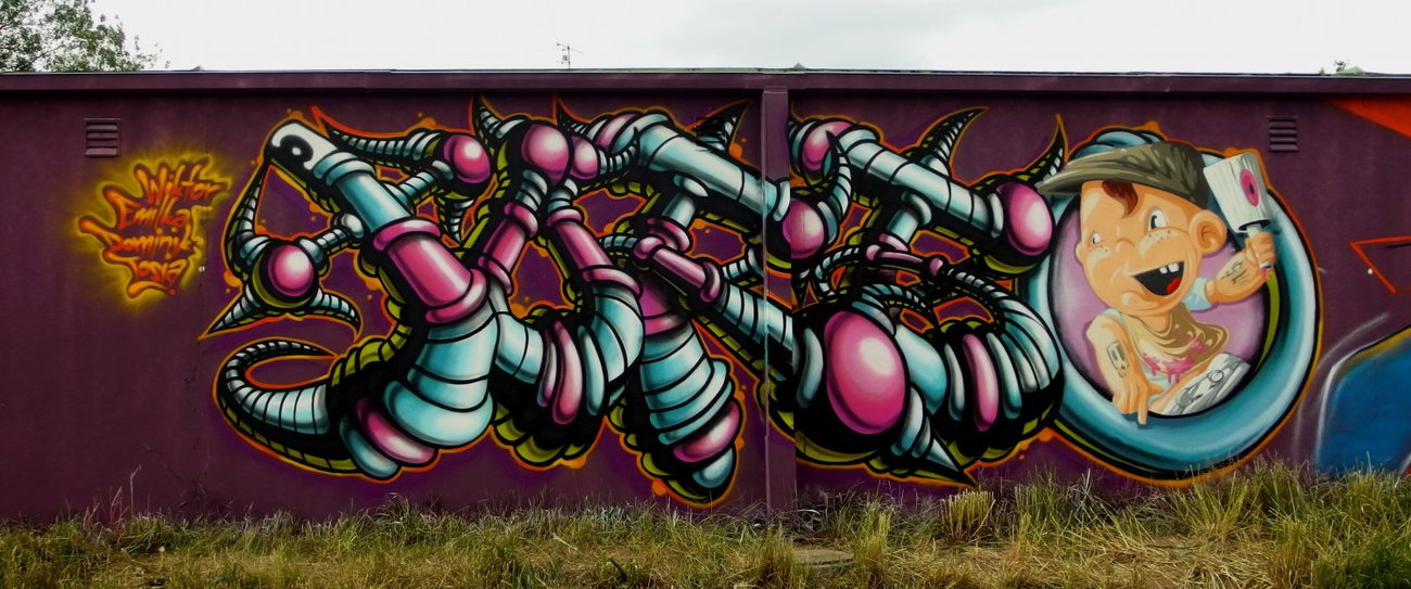 Graffiti Wall - Photo by malik - ospa, malik, silesia (2014)