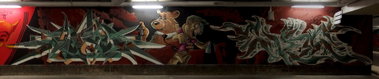 Graffiti Wall - Photo by malik - graffunk, ospa, madkids (2014)