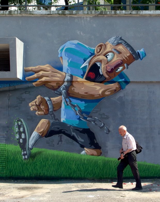 Graffiti Wall - Photo by malik - graffunk, ospa, malik (2014)