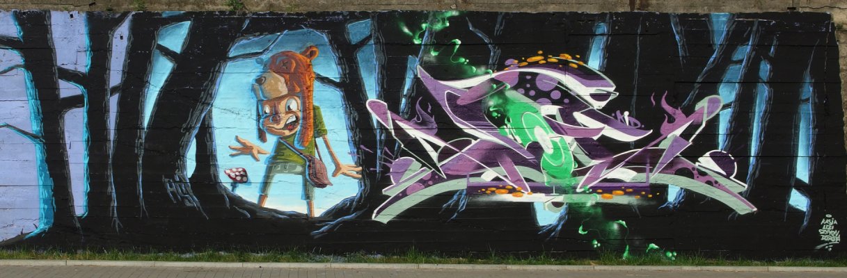 Graffiti Wall - Photo by malik - graffunk, madkids, kielce (2014)