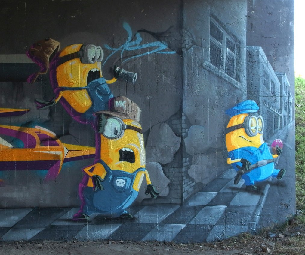 Graffiti Wall - Photo by malik - minions, katowice, silesia (2014)