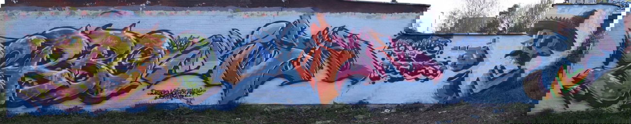 Graffiti Wall in Bielsko-Bia?a - Photo by malik - kiser, turbo, ospa (2015)