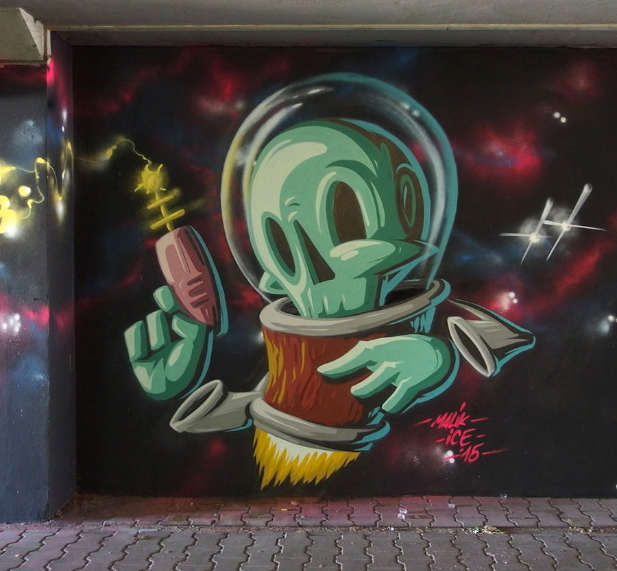 Graffiti Wall - Photo by malik - madkids, ospa, malik (2015)