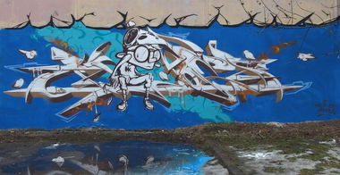 Graffiti Wall - Photo by malik - graffunk, madkids, ospa (2015)