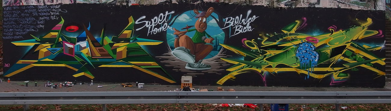 Graffiti Wall - Photo by malik - sweethomebielskobiala, malik, ice (2015)