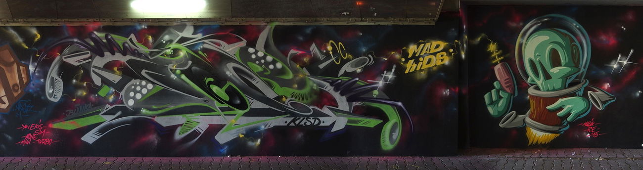 Graffiti Wall - Photo by malik - madkids, ospa, malik (2015)