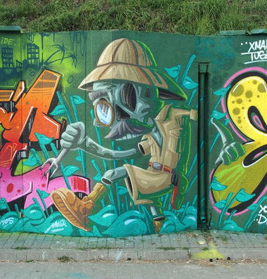 Graffiti Wall - Photo by malik - madkids, ospa, mos (2015)