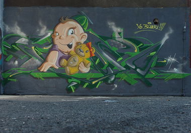 Graffiti Wall - Photo by malik - newbornbaby, malik, madkids
