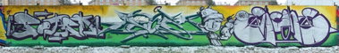 Graffiti Wall in Powiat Karwina - Photo by malik - graffunk, madkids, ospa (2014)