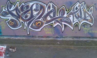 Graffiti Wall in Rostock - Photo by manta18 - montwo, can, do (2014)