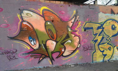 Graffiti Wall - Photo by manta18 - otik, nordostwriting, redcaparmy (2014)