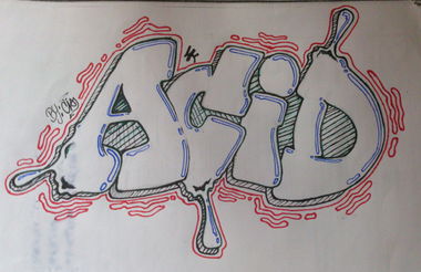 Graffiti Sketch - Photo by mareCIA - graffiti, batle (2014)