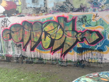 Graffiti Wall in Freiberg - Photo by mariohanna - onek, freiberg, sachsen (2012)