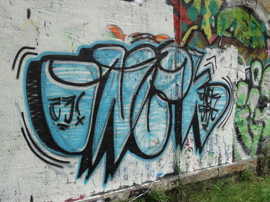 Graffiti Wall in Freiberg - Photo by mariohanna - onek, freiberg, sachsen (2012)