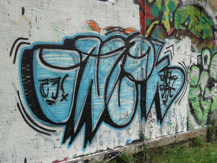 Graffiti Wall in Freiberg - Photo by mariohanna - onek, freiberg, sachsen (2012)