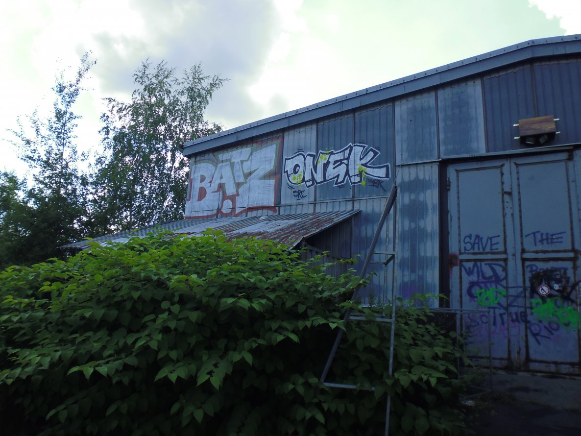 Graffiti Bombing in Freiberg - Photo by mariohanna - batz, onek (2014)