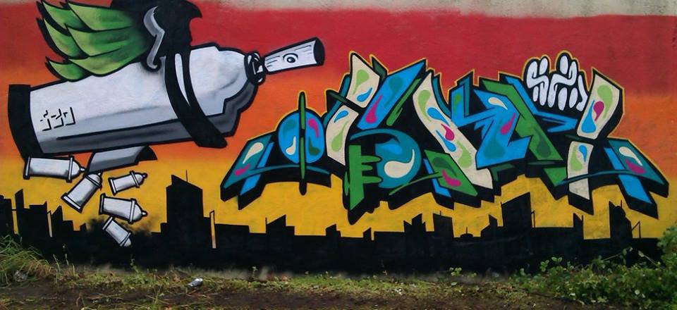 Graffiti Wall - Photo by mark_szo - BOMB, THE, CITY! (2013)