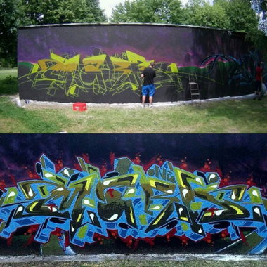 Graffiti Wall - Photo by mark_szo - mark, PO?UDNIOWY, RYTM (2014)
