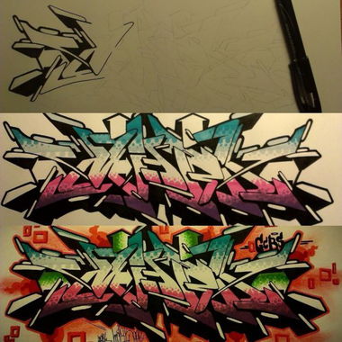 Graffiti Sketch - Photo by mark_szo - mark, szo (2014)