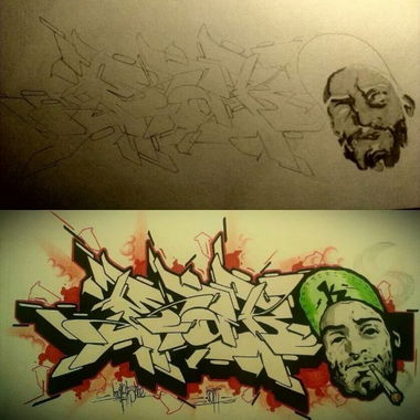 Graffiti Sketch - Photo by mark_szo (2014)