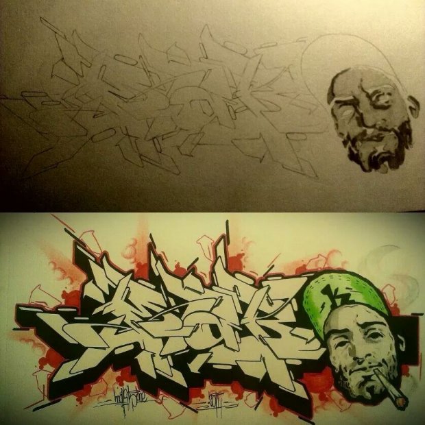 Graffiti Sketch - Photo by mark_szo (2014)