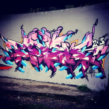 Graffiti Wall - Photo by mark_szo - malik, icekid, ekis (2015)