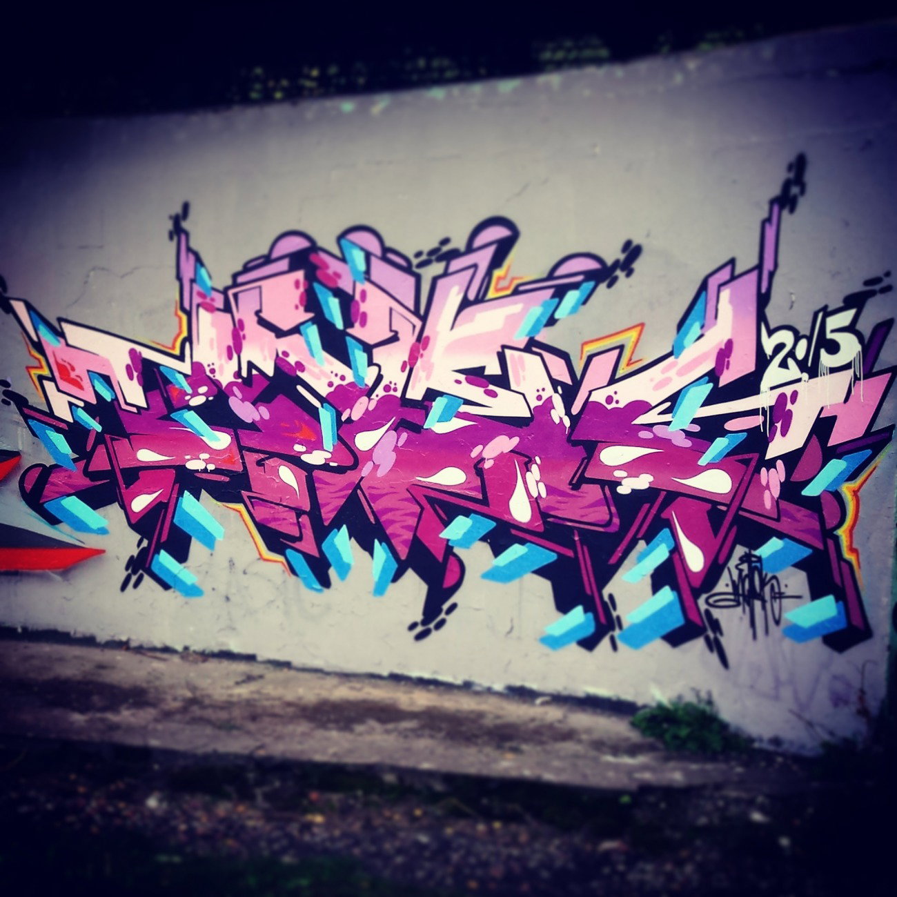 Graffiti Wall - Photo by mark_szo - malik, icekid, ekis (2015)