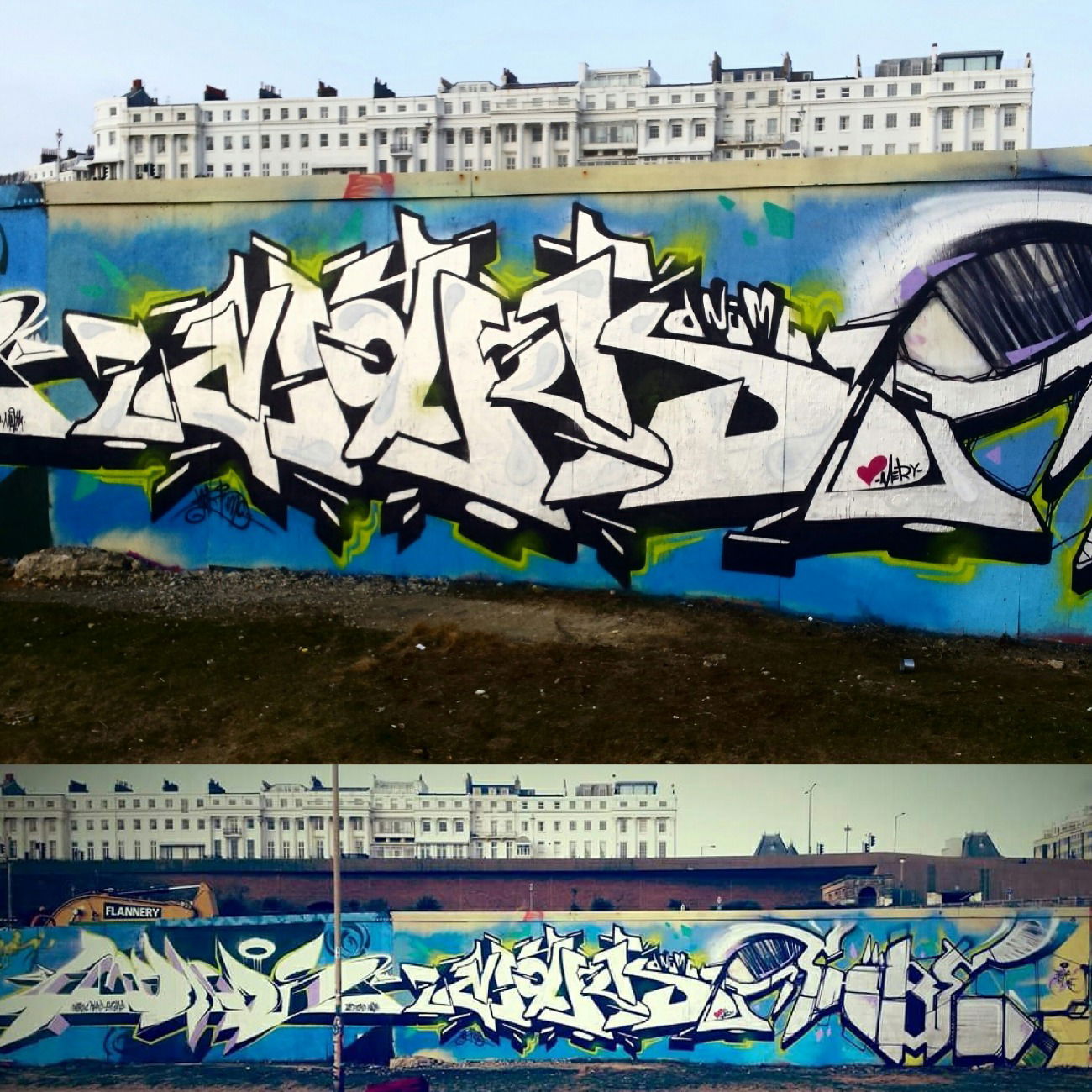 Graffiti Bombing - Photo by mark_szo - Ekis, Shibe (2016)